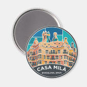 Aimant Casa Milà Espagne (Recto/Verso)