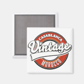 Aimant Casablanca Maroc logo vintage (Recto/Verso)