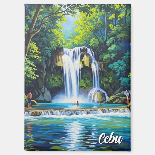 Aimant Cascade à Cebu Philippines Vintage (Recto)