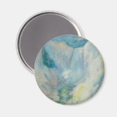 Aimant Cascade à Yellowstone par Twachtman, Art Vintage (Recto/Verso)