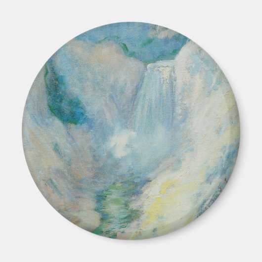 Aimant Cascade à Yellowstone par Twachtman, Art Vintage (Devant)