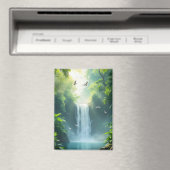 Aimant cascade avec des oiseaux qui survolent (In Situ (Lave-vaisselle))