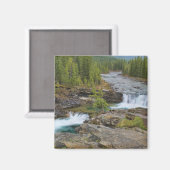 Aimant Cascade Dans Les Montagnes Rocheuses Canadiennes (Recto/Verso)