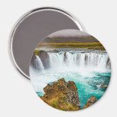 Aimant Cascade de Godafoss, Islande (Recto/Verso)