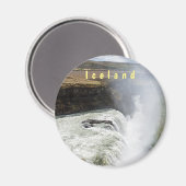 Aimant Cascade de Gullfoss - sud-ouest de l'Islande (Recto/Verso)
