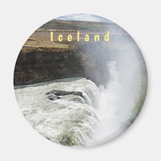Aimant Cascade de Gullfoss - sud-ouest de l'Islande (Devant)