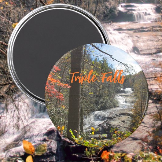 Aimant Cascade de Triple Falls North Carolina Photographi