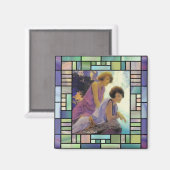 Aimant "Cascade", par Maxfield Parrish (Recto/Verso)