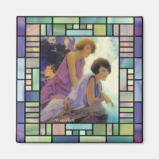 Aimant "Cascade", par Maxfield Parrish (Devant)