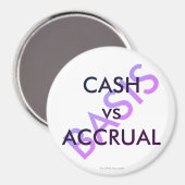 Aimant "CASH vs ACCRUAL" (Recto/Verso)