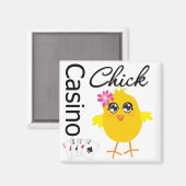 Aimant Casino Chick (Recto/Verso)