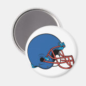 Aimant Casque bleu et rouge (Recto/Verso)