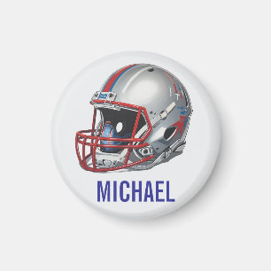 Aimant Casque de football de motivation inspirante nom