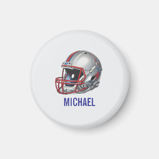 Aimant Casque de football de motivation inspirante nom