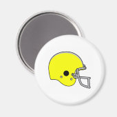 Aimant casque de football jaune (Recto/Verso)