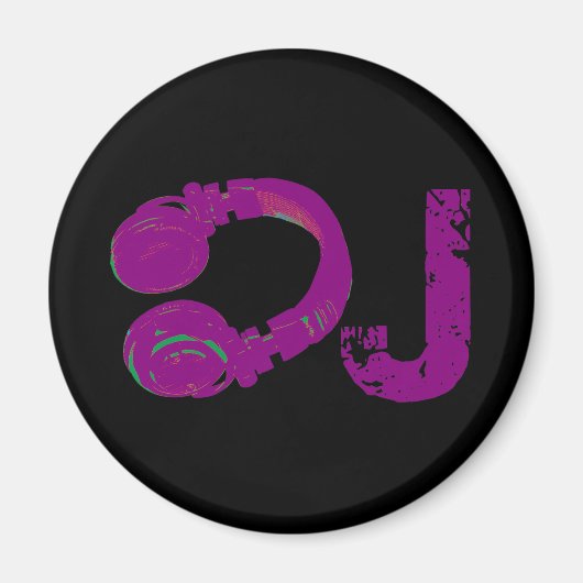 Aimant casque deejay (Devant)