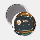 Aimant casque d'espace (Recto/Verso)