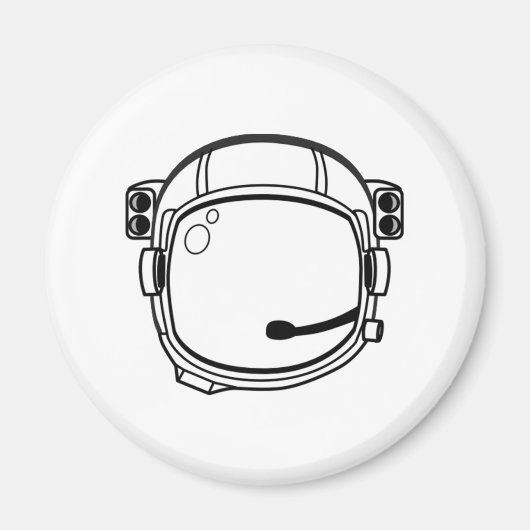 Aimant Casque spatial astronaute (Devant)