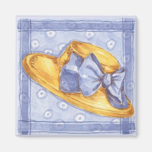 Aimant Casquette bleu (Devant)