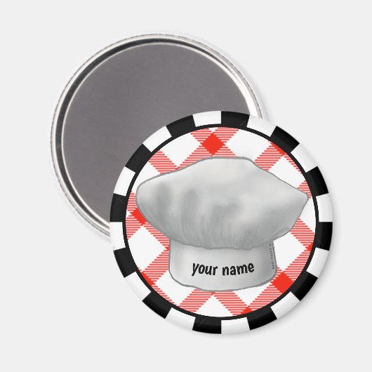 Aimant casquette chef (Recto/Verso)