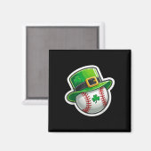 Aimant Casquette de baseball de la Saint-Patrick Lucky Sh (Recto/Verso)