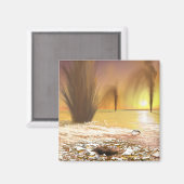 Aimant Casquette de glace polaire sud de Martian (Recto/Verso)