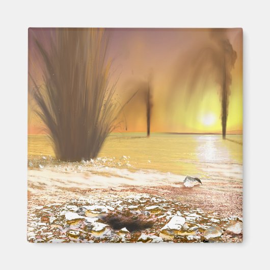 Aimant Casquette de glace polaire sud de Martian (Devant)