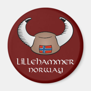 Aimant Casquette de Lillehammer Norvège Viking