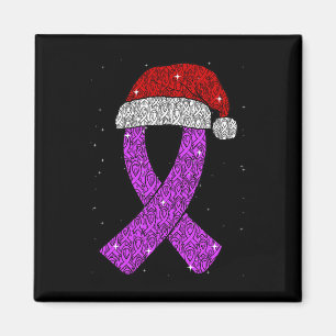 Aimant Casquette de Noël Epilepsie Ruban de sensibilisati