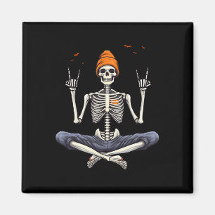 Aimant Casquette de squelette de rockeur skater cool Hall