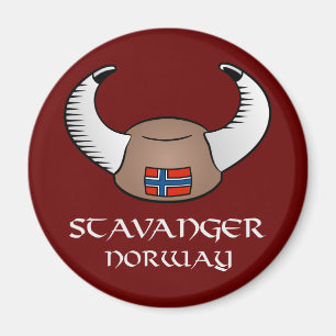 Aimant Casquette de Stavanger Norvège Viking