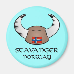 Aimant Casquette de Stavanger Norvège Viking