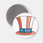 Aimant Casquette patriotique (Recto/Verso)