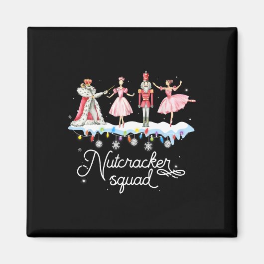 Aimant Casse-Noisette de Noël Squad Danse Ballet Femmes E (Devant)
