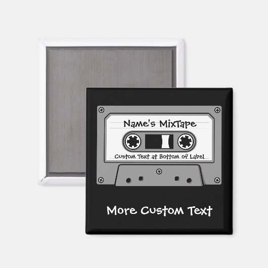 Aimant Cassette audio Grey (Recto/Verso)