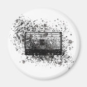 Aimant Cassette audio rétro (Devant)
