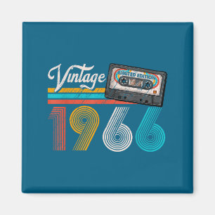 Aimant Cassette audio vintage 1966 60e anniversaire 60 an