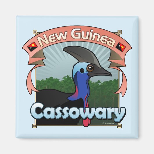 Aimant Cassowary de Nouvelle-Guinée (Devant)