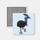Aimant Cassowary du Sud (Recto/Verso)