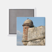 Aimant Castillo de San Marcos St Augustine Fl (Recto/Verso)