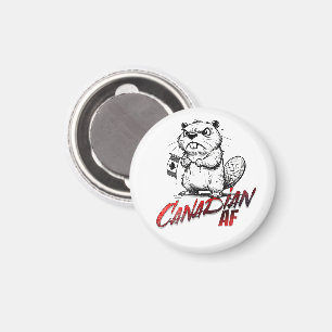 Aimant Castor canadien en colère