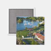 Aimant Castries Sainte-Lucie Caraïbes (Recto/Verso)