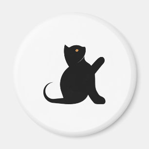 Aimant Cat dit bonjour