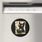 Aimant Cat eating ramen  (In Situ (Lave-vaisselle))