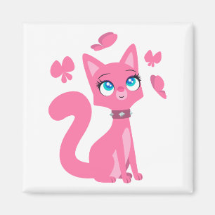 Aimant Cat et Butterflies