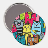 Aimant Cat et kitten (Recto/Verso)