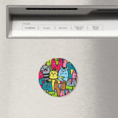 Aimant Cat et kitten (In Situ (Lave-vaisselle))