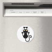 Aimant Cat Falling down amusant personnage de dessin anim (In Situ (Lave-vaisselle))