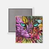 Aimant Cat Kitten Artsy (Recto/Verso)