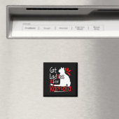 Aimant Cat Ladies For Kamala Silhouette Graphic (In Situ (Lave-vaisselle))